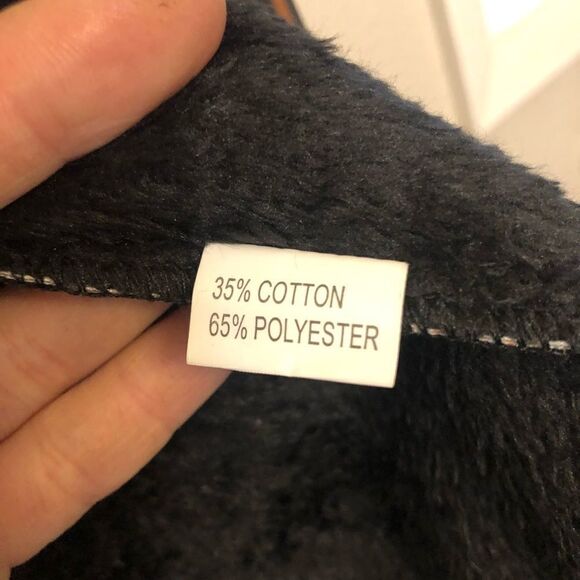 Uomoz Stretchy fleece lined long Sleeve collared snap plaid shacket jacket -L - Picture 7 of 11